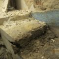 Sauna im Chiemgau - nach Bauteilöffnung - Abdichtung nur am Boden jedoch ohne seitliche Aufkantung/Hochführung